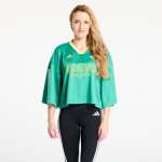 adidas Tiro Cut 3 Stripes Oversized Mesh Jersey Semi Court Green/ Black/ Pure Sulfur - Suurus S (JG4096 T-s&auml;rgid)