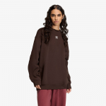adidas Essentials Fleece Long Oversized Crew Sweatshirt Aurora Coffee - Suurus S (KC9117 Džemprid)