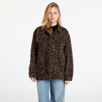 AllSaints Willow Leopard Print Denim Jacket Leppo Brown - Suurus S (W027OD-10106 Joped)