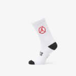 Jordan Flight Club Cushioned Crew Socks White/ Black/ University Red - Suurus S (IF3502-100 Sokid)