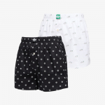 Bokserki adidas Woven Boxer 2-Pack Black/ White - Suurus S (4AR006-908 L&uuml;hikesed p&uuml;ksid)