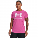 Under Armour Sportstyle Logo Ss Pink - Suurus S (1356305-659 T-s&auml;rgid)