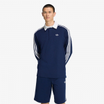 adidas 3-Stripes Rugby Longsleeve Polo Night Indigo - Suurus S (KE3574 T-s&auml;rgid)