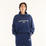 New Balance Trackside French Terry Hoodie Nb Navy - Suurus S (MT62W318NNY Džemprid)