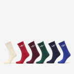 adidas Trefoil Crew Sock Cushion 6-Pack Night Indigo/ Collegiate Green/ Maroon - Suurus S (KZ4009 Sokid)
