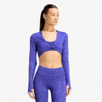 adidas Primelift Workout Snake Twist Reversible Long Sleeve Solar Purple/ Pure Purple - Suurus S (KT4022 T-s&auml;rgid)