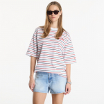 New Era Stripe OS Tee UNISEX White - Suurus S (60897494 T-s&auml;rgid)