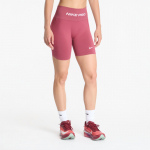 Nike Pro Seamless Women's High-Waisted 5" Biker Shorts Pink Smoke/ White - Suurus S (IR4197-654 L&uuml;hikesed p&uuml;ksid)