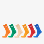 adidas Trefoil Cushion Crew Socks 6-Pack Halo Blush/ Blue/ Green - Suurus S (IX5275 Sokid)