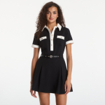 Sukienka GUESS Ss Claudie Polo Flare Dress Jet Black - Suurus S (W6YK15K4367-JBLK Kleidid)