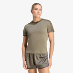 adidas Heather 3-Stripes Cali T-Shirt Branch/ Silver Pebble/ Branch - Suurus S (KS9991 T-s&auml;rgid)