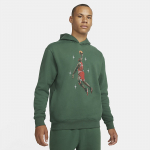 Jordan Essentials Graphic Fleece Hoodie Noble Green - Suurus S (DC9713-333 Džemprid)