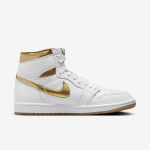Air Jordan 1 Retro High OG "White and Gold" - Suurus 38.5 (FD2596-107 Vabaajajalatsid)