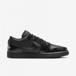 Air Jordan 1 Low SE Black/White/Metallic Silver/Black - Suurus 37.5 (HJ7743-010 Vabaajajalatsid)