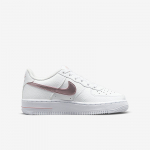 Nike Air Force 1 White/Pink Glaze GS - Suurus 35.5 (CT3839-104 Vabaajajalatsid)