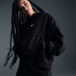 Nike Wmns Sportswear Phoenix Fleece Over-Oversized Pullover Hoodie - Suurus XL (48-50) (DQ5858-010 Džemprid)