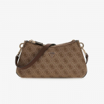 GUESS Noelle II 3 Comp Shoulder Cross Body Latte Logo/Brown (HWBG9672730-LGW Kotid)