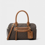 Michael Kors Jet Set Travel Extra-Small Signature Logo Duffel Crossbody Bag Brown/ Acorn (32S6GTVC0B 252 Kotid)