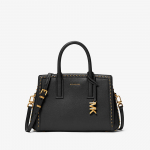 Michael Kors Laila Small Studded Leather Satchel Black (30S6A9IS1L 001 Kotid)