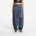 adidas Originals Leaf Camo Print Satin Cargo Joggers Black/ White - Suurus 29 (KE3741 P&uuml;ksid)
