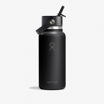 Hydro Flask 946ml Wide Flex Straw Cap Black (W32CFS001 Joogipudelid)