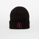 New Era Knit Medium MLB League Essential Beanie New York Yankees Black/ Frosted Burgundy (60691392 Teised m&uuml;tsid)