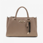 GUESS Anise Triple Comp Satchel Dark Taupe Logo (HWPD9916060-DKO Kotid)
