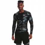 Under Armour Iso-Chill Compression Printed LS treniruočių T-Shirt (1361523-001 T-s&auml;rgid)