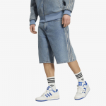 adidas Firebird Adicolor Denim Jorts Mid-rise Straight Leg Worn Blue Denim - Suurus 30 (KS4975 L&uuml;hikesed p&uuml;ksid)