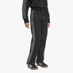 Jeansy adidas Firebird Mid Rise Straight Denim Pant True Black Denim - Suurus 30 (KQ6488 P&uuml;ksid)
