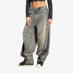 Jeansy adidas Adilenium 5.0 Banana Overlay Denim Joggers Chalky Brown - Suurus 2832 (KY5189 P&uuml;ksid)