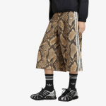 adidas Snake Print Denim Bermuda Shorts Linen/ Magic Beige - Suurus 2932 (KX1899 L&uuml;hikesed p&uuml;ksid)