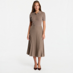 Sukienka Michael Kors Fit N Flare Polo Ss Midi Chestnut - Suurus XS/32 (MT5834F33D 244 Kleidid)