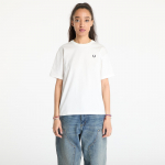 FRED PERRY Crew Neck T-Shirt Snow White - Suurus 34 (G1142 129 T-s&auml;rgid)