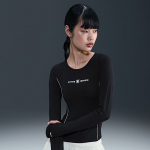 Nike Sportswear Shox Women's Long-Sleeve Top Black/ Black - Suurus XS (32-34) (IH0263-010 T-s&auml;rgid)
