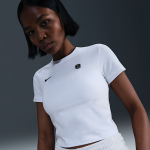 Nike Sportswear Shox Women's Tight T-Shirt White - Suurus XS (32-34) (IO2244-100 T-s&auml;rgid)