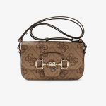 GUESS Janie Logo Convertible Cross Body Flap Latte Logo (HWOS9924210-LTL Kotid)