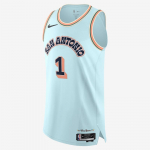 Nike NBA 2024/25 City Edition Authentic San Antonio Spurs Victor Wembanyama  - Suurus 40 (FQ4482-474 T-s&auml;rgid)