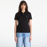 LACOSTE Short Sleeved Ribbed Collar Shirt Black - Suurus 40 (PF7839 031 T-s&auml;rgid)