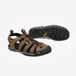 KEEN Clearwater Cnx Leather Dark Earth/ Black - Suurus 43 (KEN1201079401 Vabaajajalatsid)