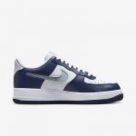 Nike Air Force 1 '07 Low White Navy Grey - Suurus 45 (DV3501-400 Vabaajajalatsid)