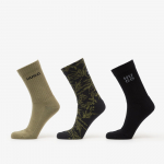 Hugo Boss Qs Rib Fern Socks 3-Pack Black - Suurus 43-46 (50553216-001 Sokid)