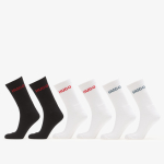 Hugo Boss 6-Pack QS Rib Logo Socks Black - Suurus 43-46 (50510187-967 Sokid)