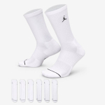 Jordan Everyday Cushioned Crew Dri-Fit Kojinės (6 Poros) - Suurus 46-50 (HV6228-100 Sokid)