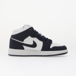 Air Jordan 1 Mid Kids Obsidian/ Obsidian-White-Grey Fog - Suurus 4.5Y (IV6050-451 Vabaajajalatsid)