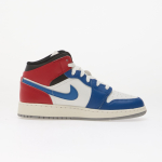 Air Jordan 1 Mid Kids True Blue/ Summit White-Varsity Red-Black - Suurus 5Y (DQ8423-406 Vabaajajalatsid)