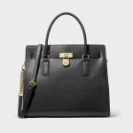 Michael Kors Hamilton Moderne Large Leather Satchel Black (30F5GNXS3L 001 Kotid)