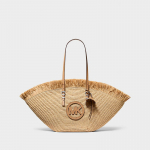 Michael Kors Isa Large Hand-Crocheted Fan Tote Bag Nat/ Peanut (30S6S9FT9Y 202 Kotid)