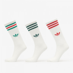 adidas 3-Stripes High Crew Socks 3 Pairs Off White/ Off White/ Off White (KD8239 Sokid)