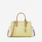 Michael Kors Laila Extra-Small Color-Block Leather Crossbody Bag Lemon Multi (32S6G9IC0L 787 Kotid)